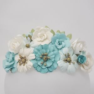 Boho Bridal Flower Crown (Handmade, one of a kind)